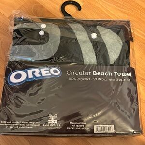 Oreo Circular Beach Towel